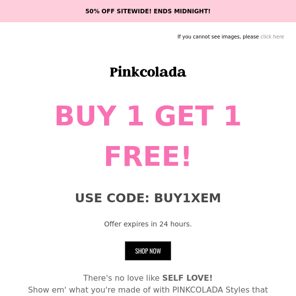 BUY 1 GET 1 FREE 👙