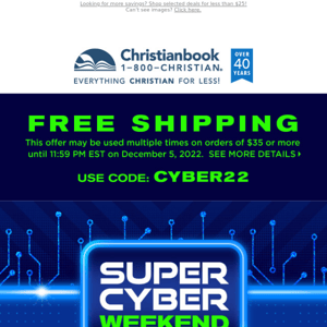 WOW: Deals Under $25 + FREE Shipping ~ Super Cyber Weekend