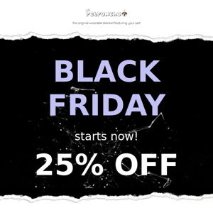 BLACK FRIDAY is fashionably early—YES! 🙌