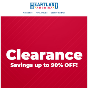 Save up to 90% on New Clearance Deals! 💥