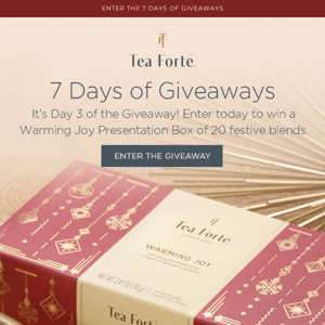 Giveaway Day 3 ♦️ Warming Joy Presentation Box