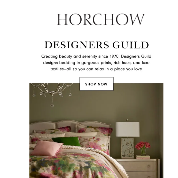 Create a luxe retreat with new bedding by Designers Guild