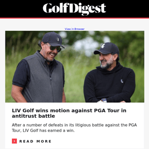 LIV Golf wins motion against PGA Tour