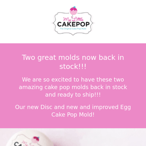 Not one but two great molds now back in stock!!!