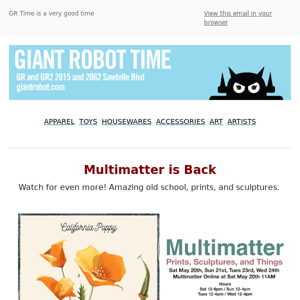 Multimatter - Prints and More One Week Only!