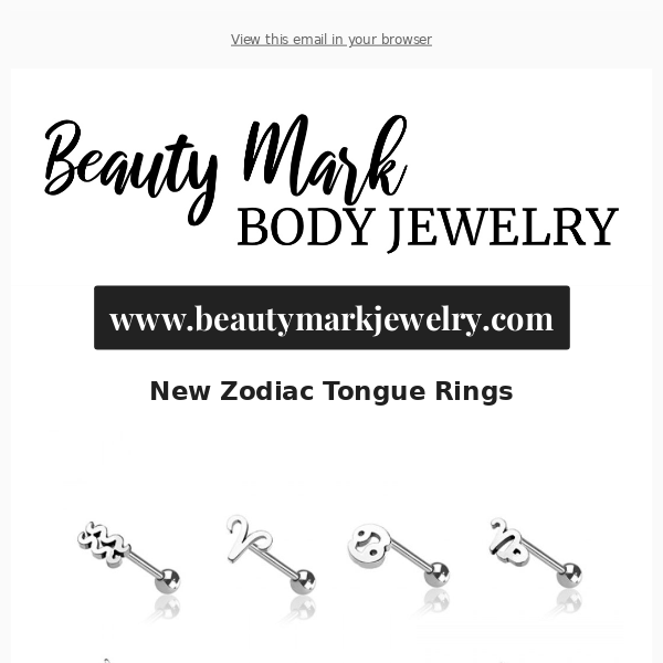 New Zodiac Body Jewelry