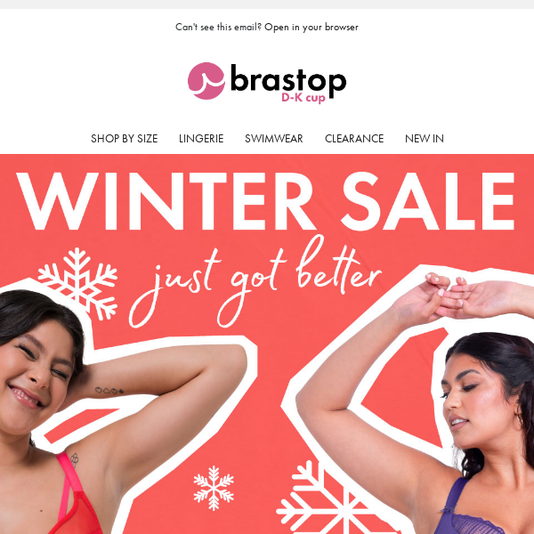 WINTER SALE ❄ just got better! Shop up to 70% OFF