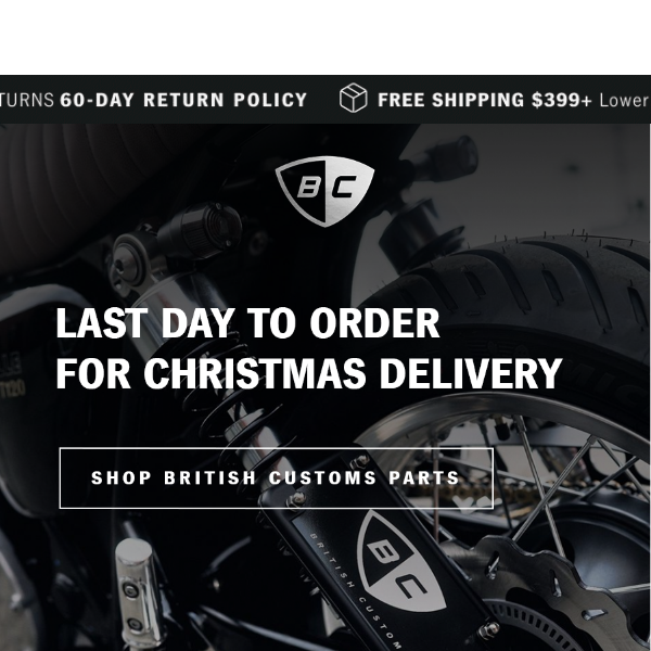 Last Day to Order for Christmas Delivery