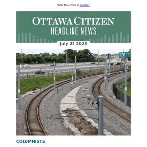 Deachman: Ottawa's raging debate over transit rolls on