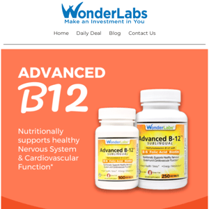 Special Offer On Our Advanced B-12, Learn How To Claim This Offer Today, Details Inside