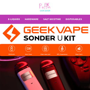 ⚡SHOP NOW! Geekvape Sonder U Kit⚡