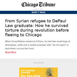 From Syrian refugee to DePaul Law graduate: How he survived torture during revolution before fleeing to Chicago