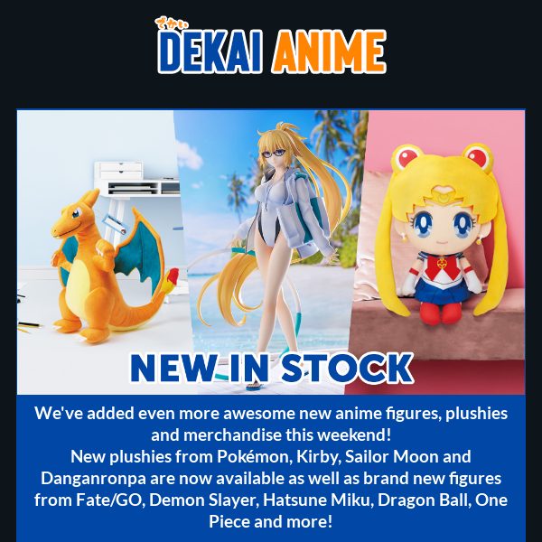 Kirby, Danganronpa, Hatsune Miku, Pokémon, One Piece and more! - Dekai Anime