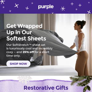 Gift the joy of Purple comfort.