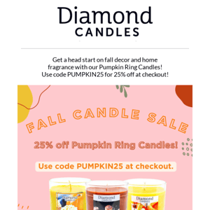 Pumpkin Ring Candles are here, plus a discount code for you! 🎃