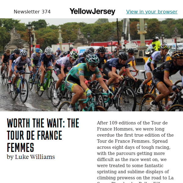 Worth the wait: The Tour de France Femmes