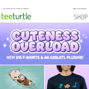 5 NEW t-shirts and a new axolotl plushie! 💕 ✨