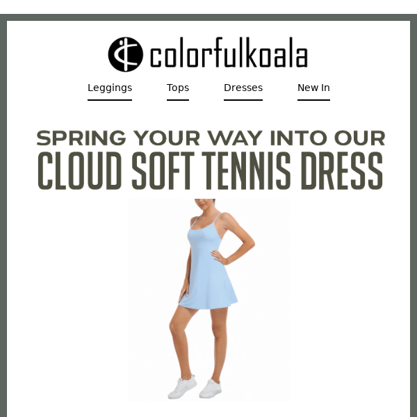 ☁️Cloud Soft Tennis Dresses In All Your Favorite Colors!☁️ - colorfulkoala