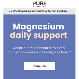 Vital daily support: Magnesium