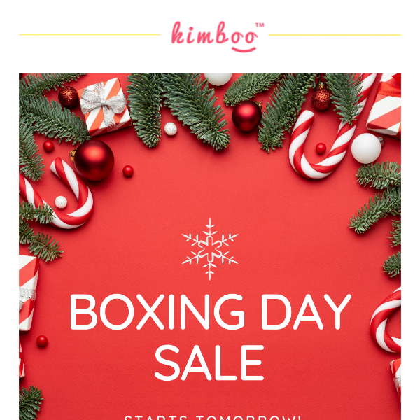 🎁 Boxing Day SALE!