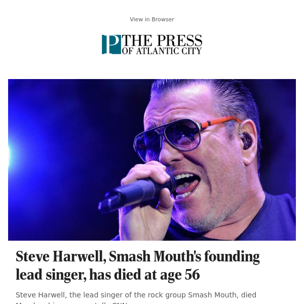Steve Harwell, founding lead singer of Smash Mouth, dead at 56