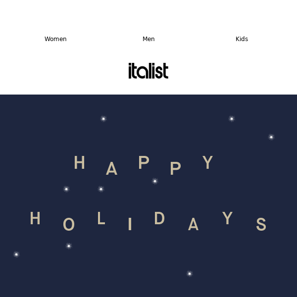 Happy New Year from the italist team ✨