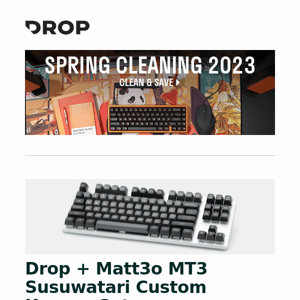 Drop + Matt3o MT3 Susuwatari Custom Keycap Set, Hyper Design Cables for Sennheiser HD 6XX & HIFIMAN, Keychron Q10 Alice Gasket Keyboard Barebones and more...