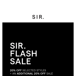 Flash Sale Starts Now