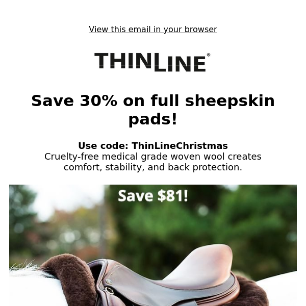 Save over $85 today only 🐴