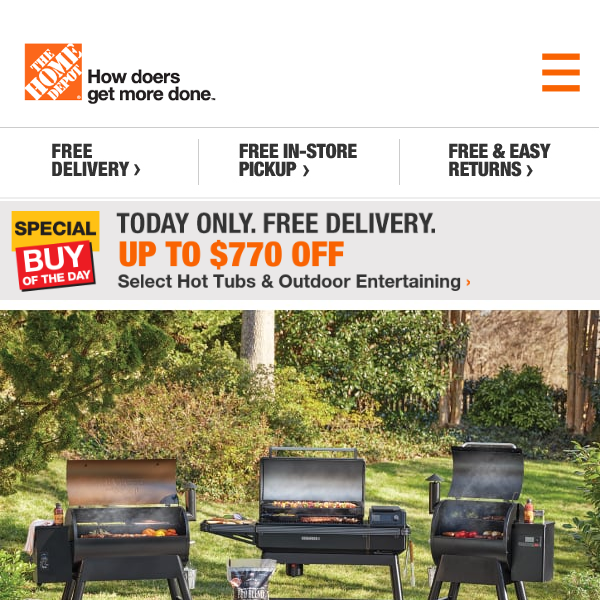 FREE DELIVERY → Get Your Grill On ♨️