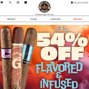 ✨ Up To 54% Off Flavored & Infused ✨