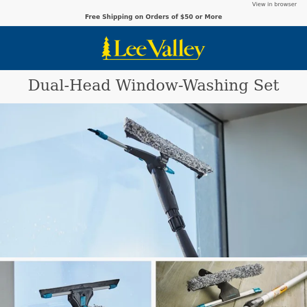 Spring Clean Your Windows with the Dual-Head Window Washing Set