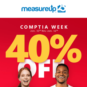 ❗📆 Last Days! - 40% OFF on CompTIA products