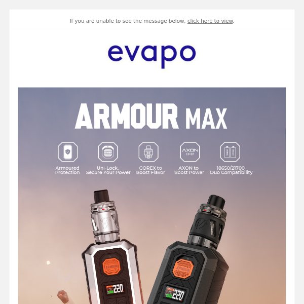 Save £30 with our Vaporesso Armour Max bundle