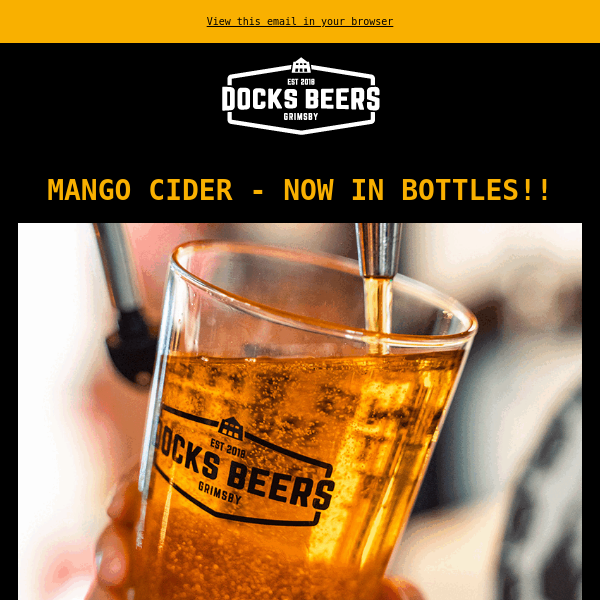 🥭Mango Cider - Available in Bottle NOW!