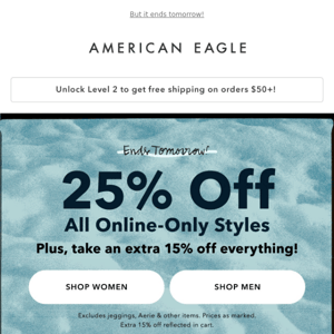 Who doesn't ❤ 25% off online-only styles PLUS an extra 15% off EVERYTHING?