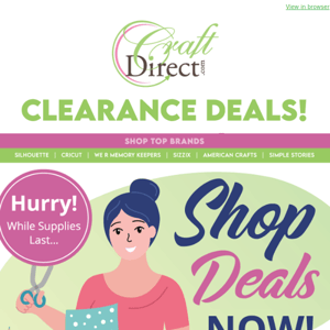 Shop Clearance Sale - NOW 😍