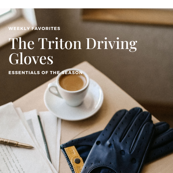⭐ The Triton Driving Gloves | Top Essentials | Café Leather