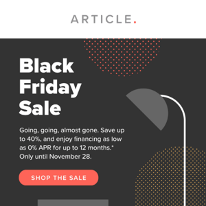 Our Black Friday Sale is going strong