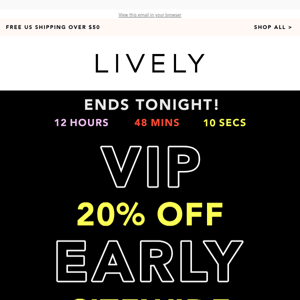 LAST CHANCE: 20% OFF EARLY ACCESS ⏰