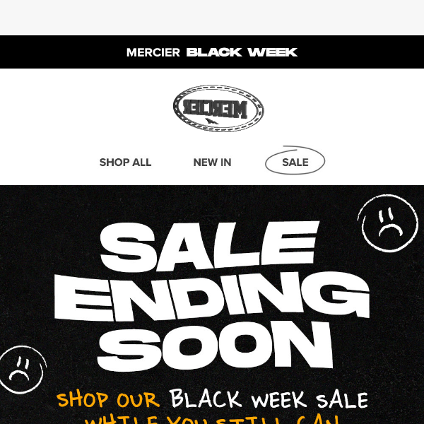 Black Week Sale Ending Soon 😨