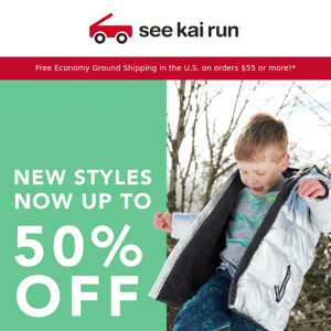 Seasonal Styles Up to 50% Off