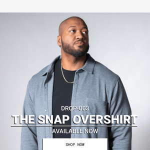 The Snap Overshirt: Elevate your casual game.