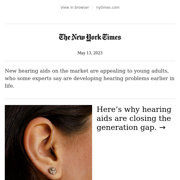 Hearing Aids Sexy Enough For Gen Z The New York Times