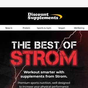 Enhance your workouts with Strom Discount Supplements