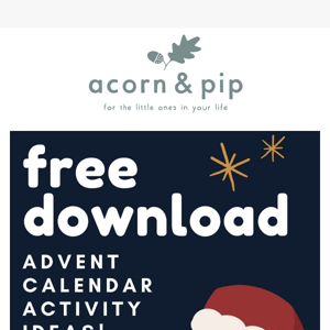 Free Advent Calendar Printable 🎄