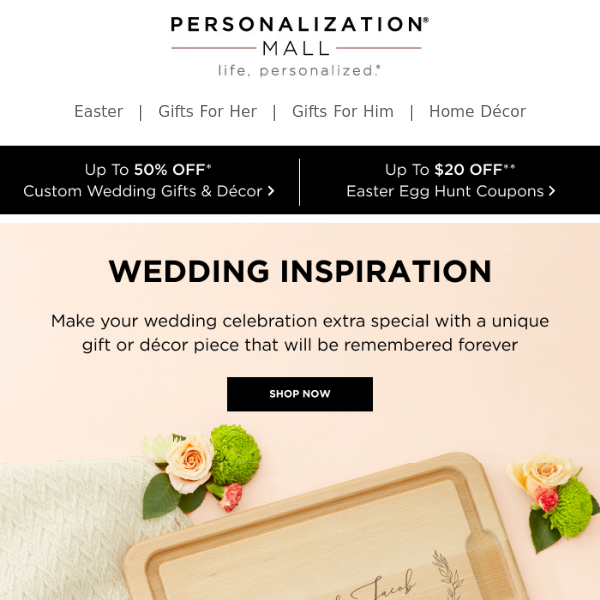 Spring Wedding & Engagement Gift Ideas