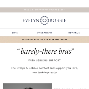 "Barely-There Bras" With Serious Support!