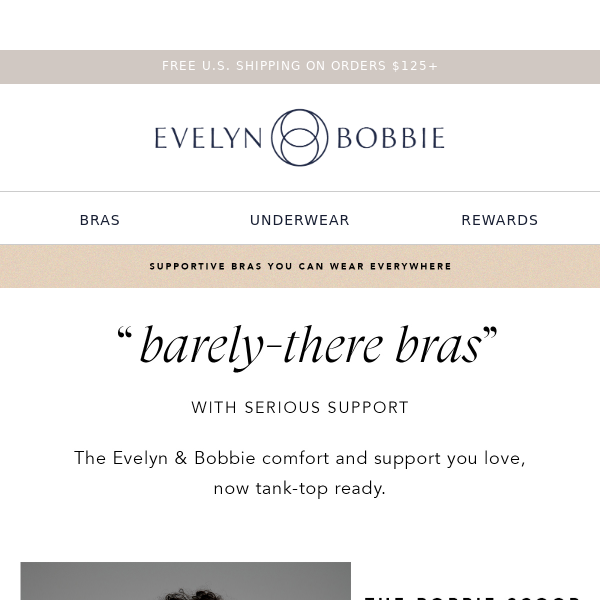 Barely-There Bras" With Serious Support! - Evelyn and Bobbie