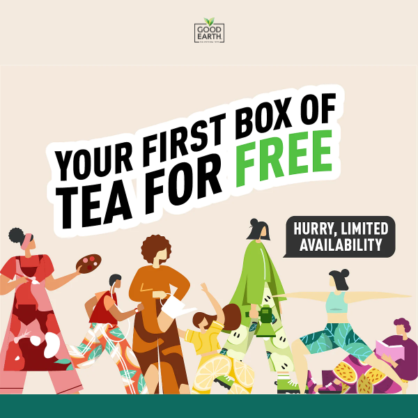 FREE TEA while stock lasts 🚨